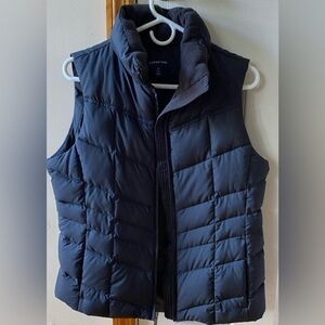 Lands' End Black Puffer Vest